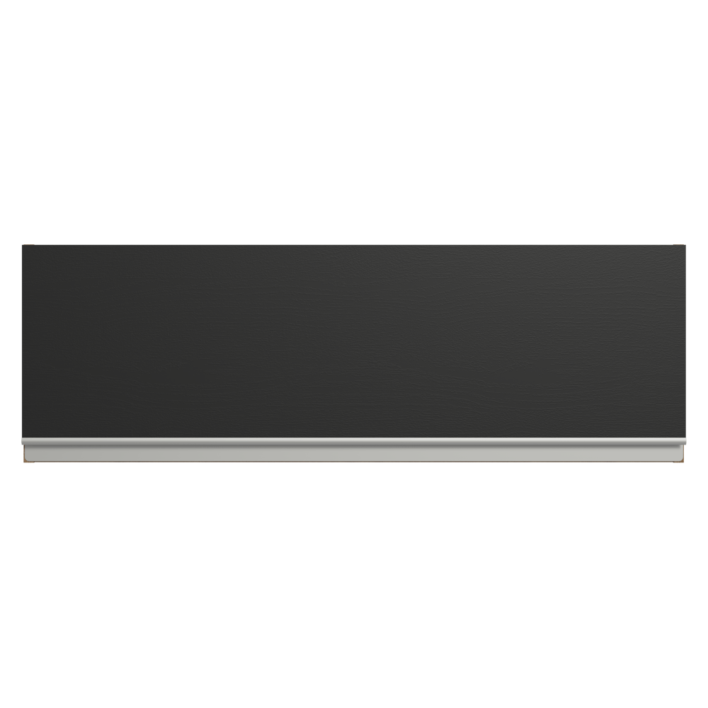 Alacena 100 cm 1 Puerta Rebatible Marrón/Negro Glamy Madesa