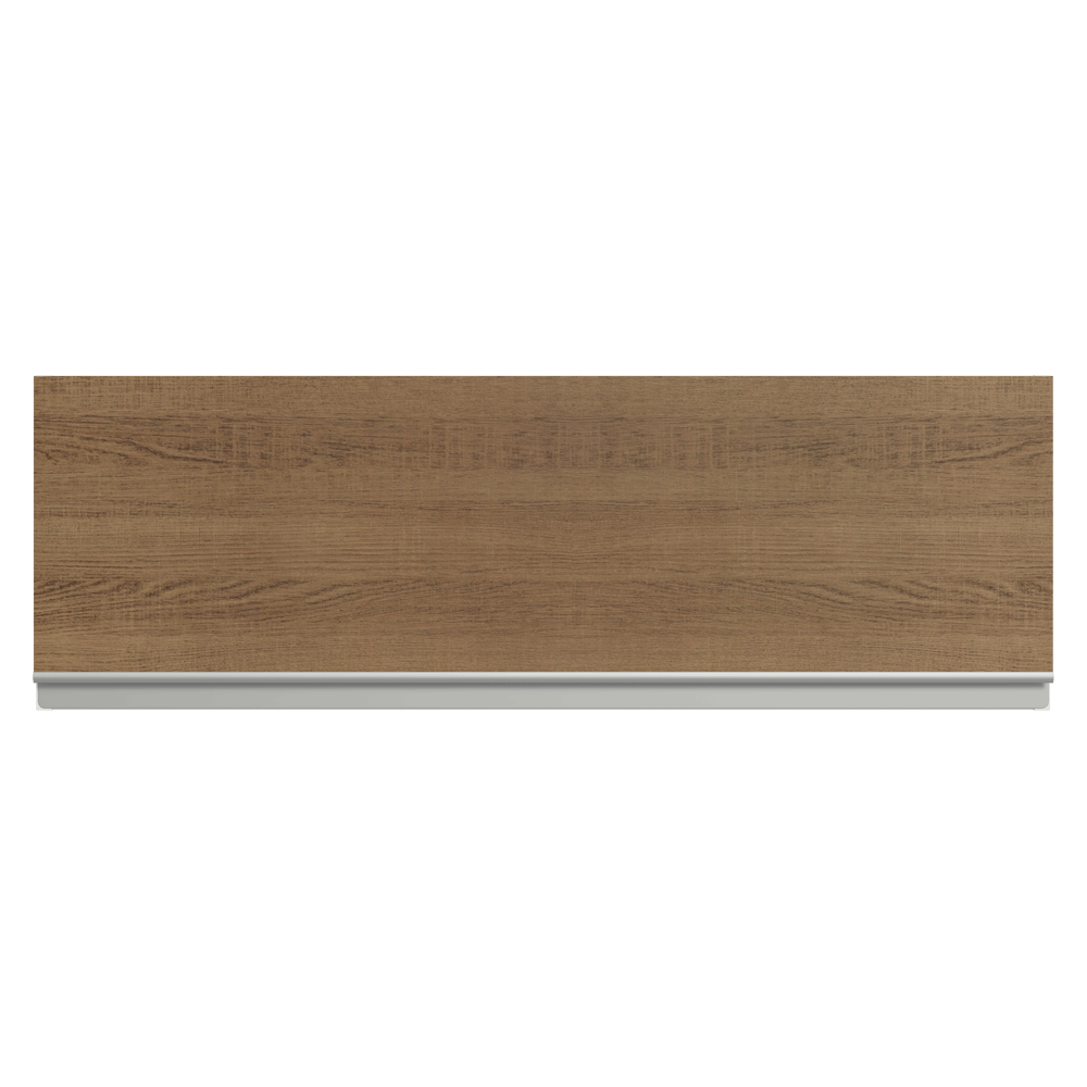 Alacena 100 cm 1 Puerta Rebatible Blanco/Marrón Glamy Madesa