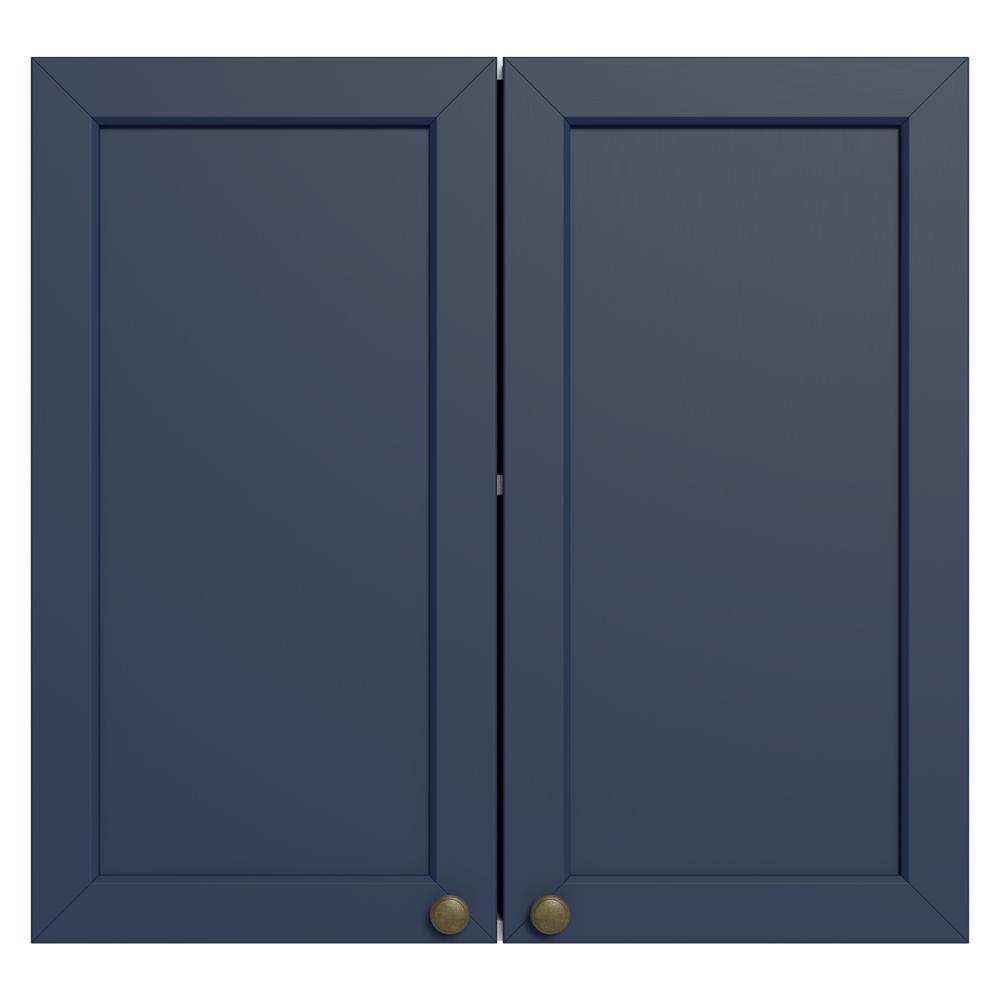 Alacena 70 cm 2 Puertas Blanco/Azul Vik Madesa