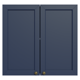 Alacena 70 cm 2 Puertas Blanco/Azul Vik Madesa