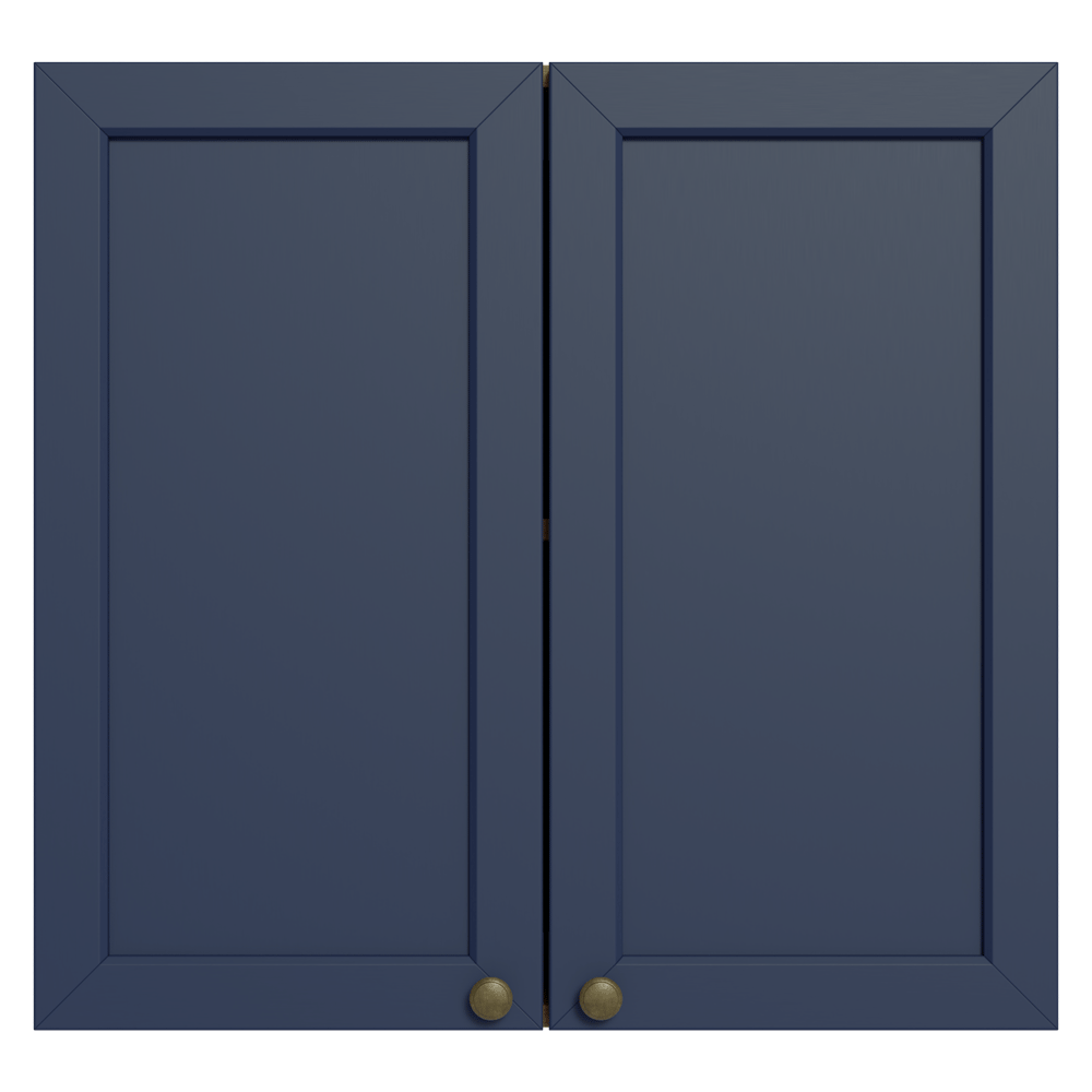 Alacena 70 cm 2 Puertas Marrón/Azul Vik Madesa