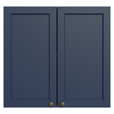 Alacena 70 cm 2 Puertas Marrón/Azul Vik Madesa