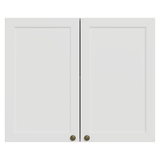 Alacena 80 cm 2 Puertas Marrón/Blanco Vik Madesa