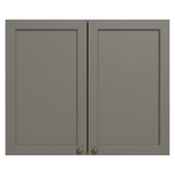 Alacena 80 cm 2 Puertas Marrón/Gris Vik Madesa