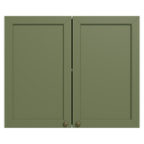 Alacena 80 cm 2 Puertas Blanco/Verde Vik Madesa