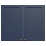 Alacena 80 cm 2 Puertas Marrón/Azul Vik Madesa