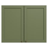 Alacena 80 cm 2 Puertas Marrón/Verde Vik Madesa