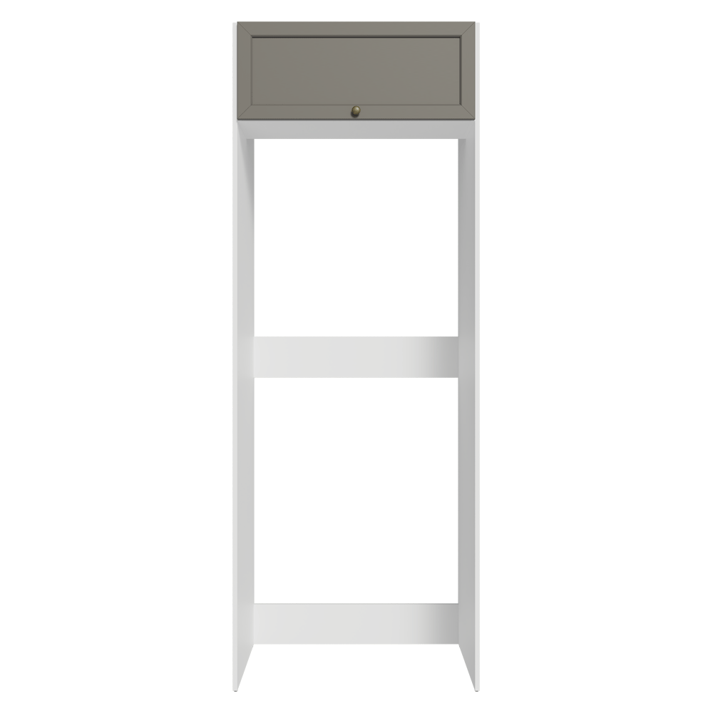 Mueble para Heladera 1 Puerta Rebatible Blanco/Gris Vik Madesa