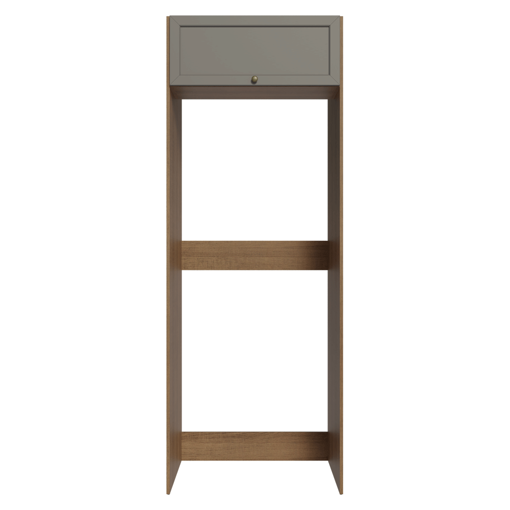 Mueble para Heladera 1 Puerta Rebatible Marrón/Gris Vik Madesa