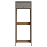 Mueble para Heladera 1 Puerta Rebatible Marrón/Gris Vik Madesa