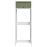 Mueble para Heladera 1 Puerta Rebatible Blanco/Verde Vik Madesa