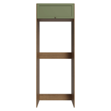 Mueble para Heladera 1 Puerta Rebatible Marrón/Verde Vik Madesa
