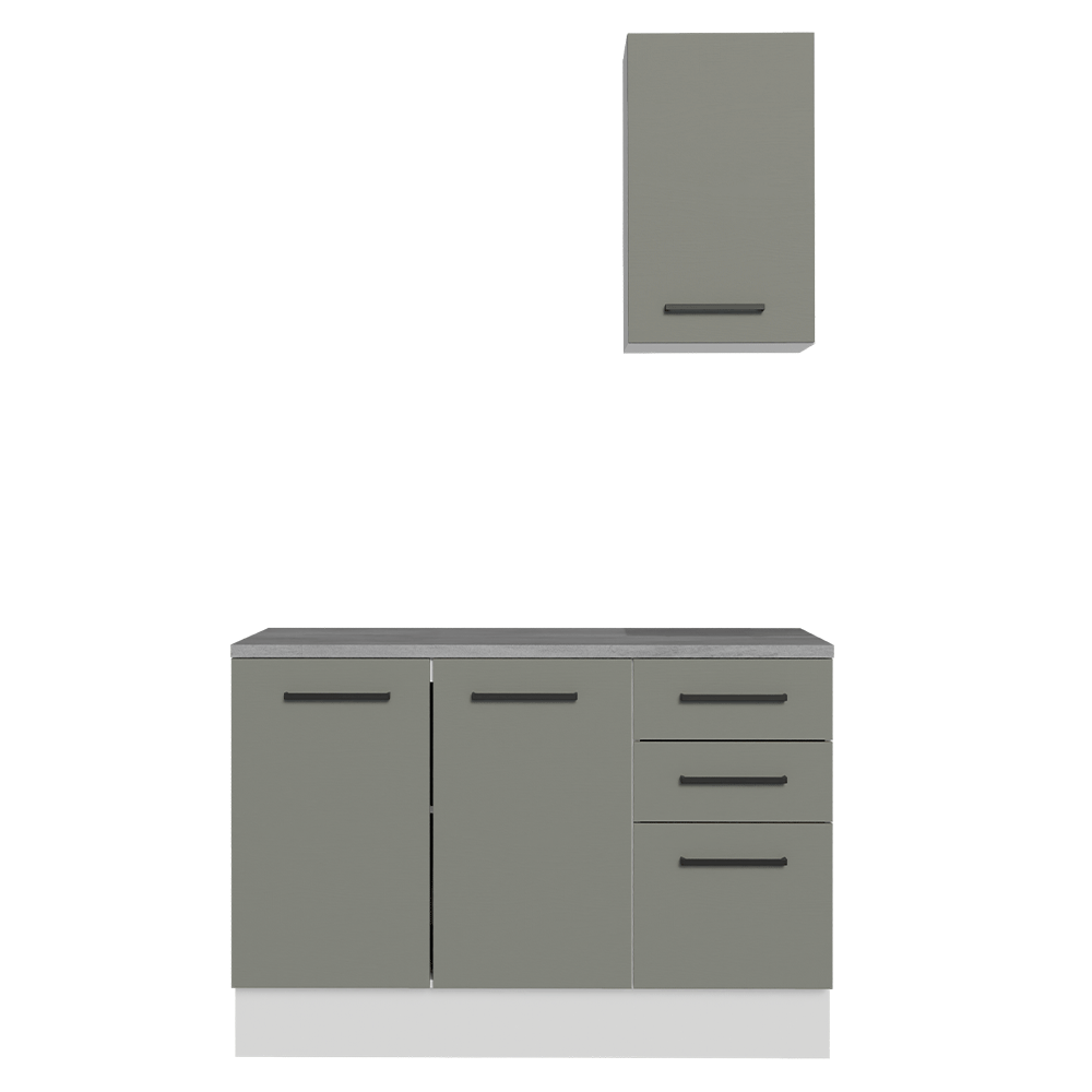 Vanitory 120cm 3 Puertas 3 Cajones Blanco/Gris Agata 01