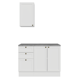 Vanitory 110cm 3 Cajones 3 Puertas Blanco Vik 01