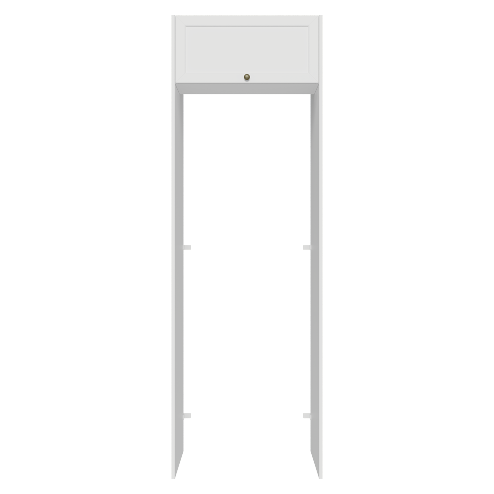 Mueble para empotrar Heladera 73 cm 1 Puerta Abatible Blanco Vik Madesa