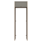 Mueble para empotrar Heladera 73 cm 1 Puerta Abatible Marrón/Gris Vik Madesa