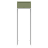 Mueble para empotrar Heladera 73 cm 1 Puerta Abatible Blanco/Verde Vik Madesa