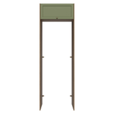 Mueble para empotrar Heladera 73 cm 1 Puerta Abatible Marrón/Verde Vik Madesa