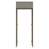 Mueble para empotrar Heladera 83 cm 1 Puerta Rebatible Marrón/Gris Vik Madesa