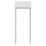 Mueble para empotrar Heladera 83 cm 1 Puerta Rebatible Blanco Aterciopelado Lux Madesa