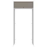 Mueble para empotrar Heladera 103 cm 1 Puerta Abatible Blanco/Gris Vik Madesa