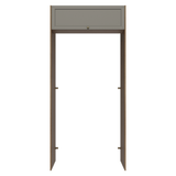 Mueble para empotrar Heladera 103 cm 1 Puerta Abatible  Marrón/Gris Vik Madesa