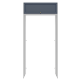 Mueble para empotrar Heladera 103 cm 1 Puerta Abatible Blanco/Azul Vik Madesa