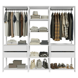 Placard Modulado 199 cm 4 Cajones Valencia Blanco