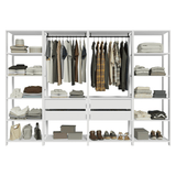 Placard Modulado 258 cm 4 Cajones Valencia Blanco 01