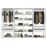 Placard Modulado 258 cm 4 Cajones Valencia Blanco 02