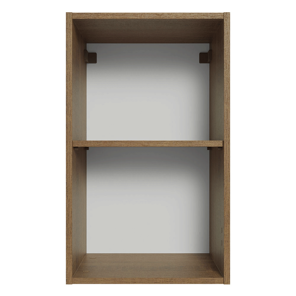 Alacena para Dormitorio 40 cm 2 Nichos Abiertos Marrón Neo Madesa