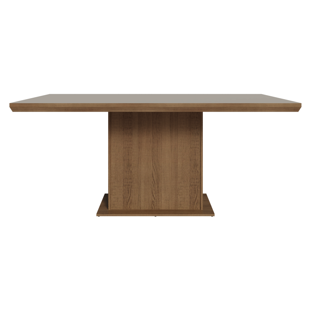 Juego de Comedor con Tapa de Madera 6 Sillas Marrón/Crema/Imperial Grasse Madesa