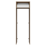 Mueble para empotrar Heladera 73 cm 1 Puerta Abatible Marrón/Blanco Glamy Madesa