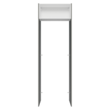 Mueble para empotrar Heladera 73 cm 1 Puerta Abatible  Gris/Blanco/Gris Agata Madesa