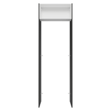 Mueble para empotrar Heladera 73 cm 1 Puerta Abatible Negro/Blanco/Negro Agata Madesa
