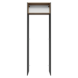 Mueble para empotrar Heladera 73 cm 1 Puerta Abatible Negro/Marrón/Negro Glamy Madesa