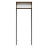 Mueble para empotrar Heladera 83 cm 1 Puerta Rebatible Crema/Marrón/Crema Agata Madesa