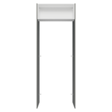 Mueble para empotrar Heladera 83 cm 1 Puerta Rebatible Gris/Blanco/Gris Agata Madesa