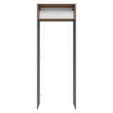 Mueble para empotrar Heladera 83 cm 1 Puerta Rebatible Gris/Marrón/Gris Agata Madesa