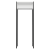 Mueble para empotrar Heladera 83 cm 1 Puerta Rebatible Negro/Blanco/Negro Glamy Madesa