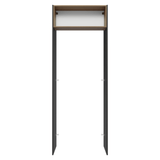 Mueble para empotrar Heladera 83 cm 1 Puerta Rebatible Negro/Marrón/Negro Glamy Madesa