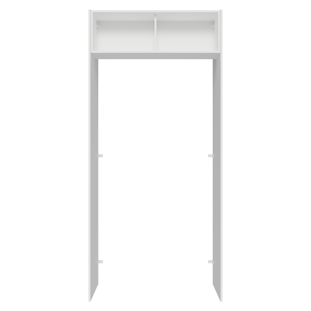 Mueble para empotrar Heladera 103 cm 1 Puerta Abatible Blanco/Crema Agata Madesa