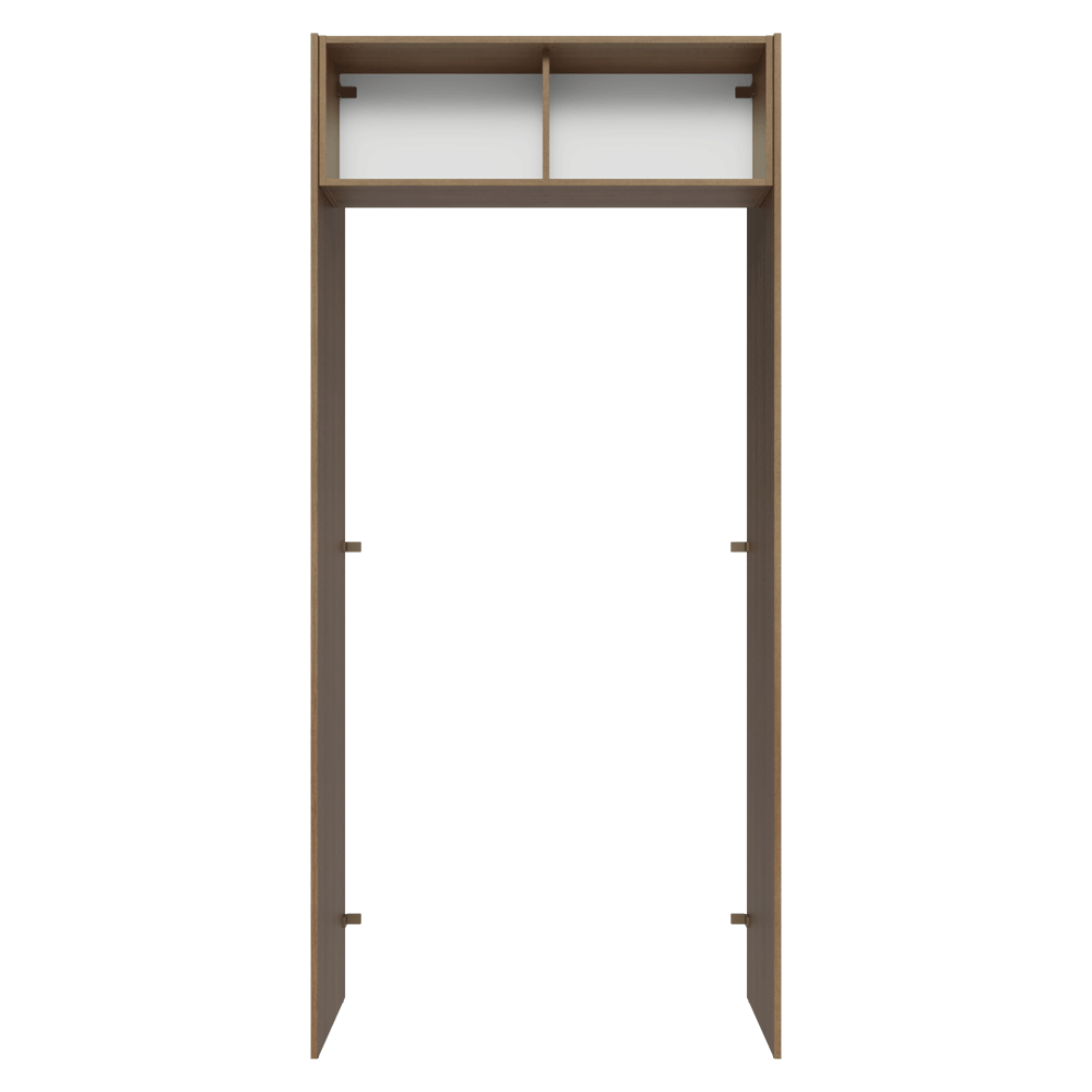 Mueble para empotrar Heladera 103 cm 1 Puerta Abatible Marrón Glamy Madesa