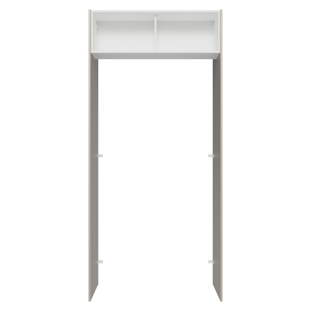 Mueble para empotrar Heladera 103 cm 1 Puerta Abatible Crema/Blanco/Crema Agata Madesa