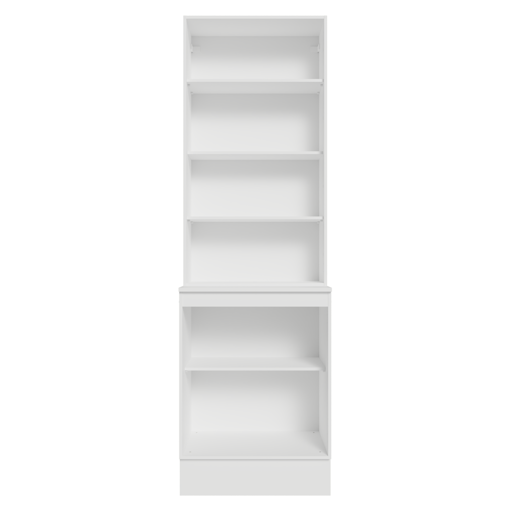 Kit Bajo Mesada + Cristalero 60 cm Smart 100% MDF Blanco