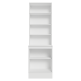 Kit Bajo Mesada + Cristalero 60 cm Smart 100% MDF Blanco