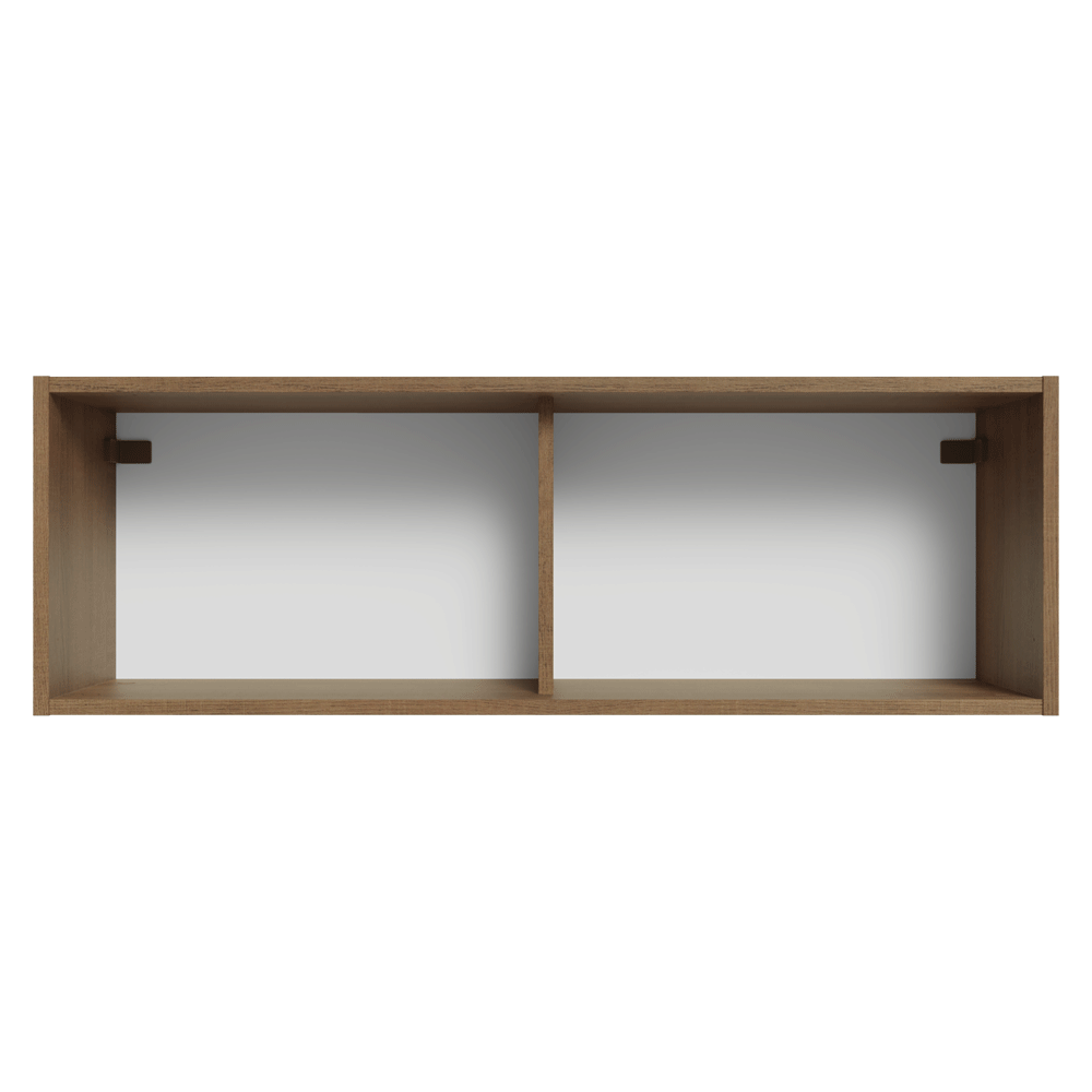 Alacena 100 cm 1 Puerta Rebatible Marrón/Negro Glamy Madesa