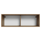 Alacena 100 cm 1 Puerta Rebatible Marrón/Negro Glamy Madesa