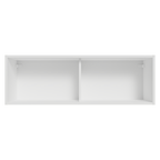 Alacena 100 cm 1 Puerta Rebatible Blanco/Marrón Glamy Madesa
