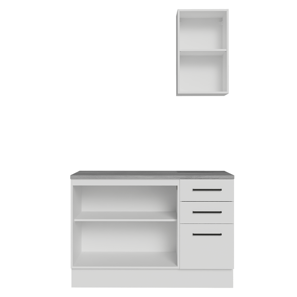 Vanitory 120cm 3 Puertas 3 Cajones Blanco Agata 01